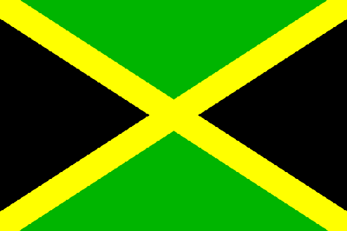 Flagge von Jamaika als Symbol und dem Schauspiel Politikder Koalition